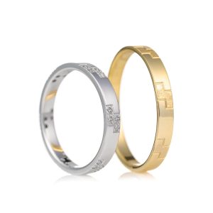 Burme od belog i žutog zlata